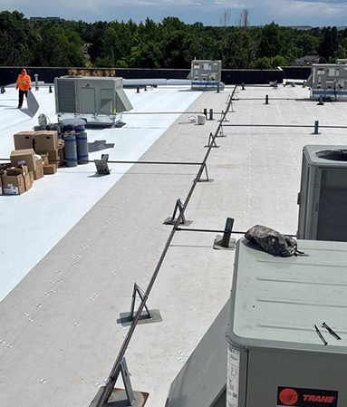 commercial roof installation
